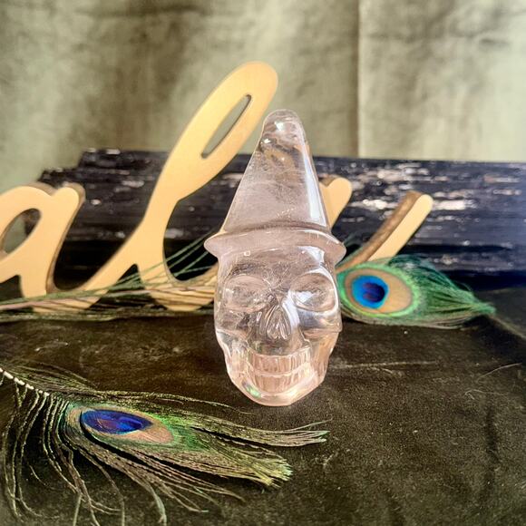 Premier Brazilian Citrine Wizard Skull – 413 g, 3″×4″ - Picture 1 of 6